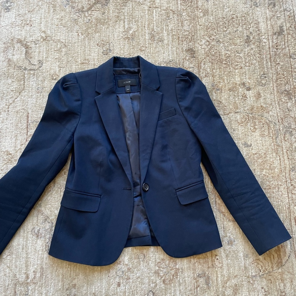 J. Crew Dark Blue Women's Blazer - Picture 2 of 11